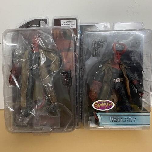 Mezco Hellboy Action Figure PVC Real Clothes Can be Undress Toy Doll Christmas Gift