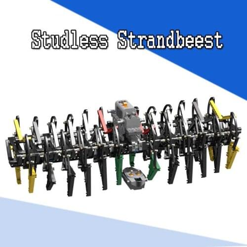 Puzzle Technology toy MOC building block electric crawling building block 24 Leg Studless Strandbeest