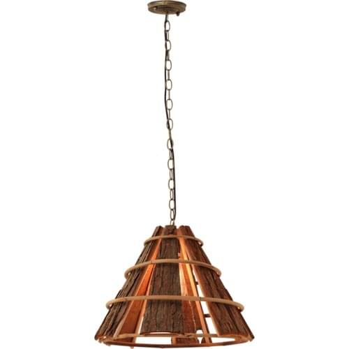 Bark Creative Bark Pendant Lamp Coffee Shop Dining Room Characteristic Pendant Light Farmhouse Hot Pot Shop Indoor Lighting