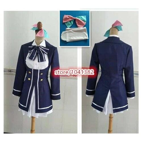 ZOMBIE LAND SAGA Cosplay Sakura Minamoto Costume Girls Dress Uniform Cosplay Costumes Tailor Made
