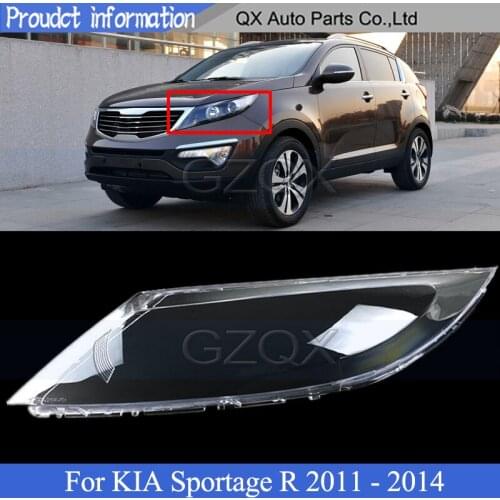 CAPQX Front bumper headlight Cover For KIA Sportage R 2011 2012 2013 2014 head lamp CVOER