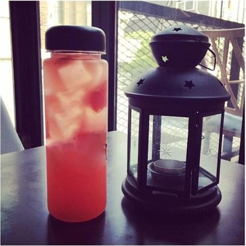 500mL Office Water Bottles Plastic Frosted Leak-proof Portable Water Bottle for Outdoor Sport Running Camping High Quality