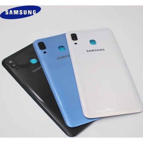 A30 Housing Cover Original Samsung Battery Back Cover Rear Door Replacement Repair Parts For Galaxy A 30 With Camera Lens 6.4"