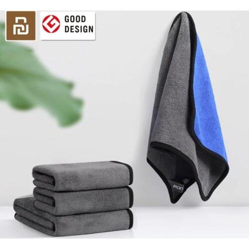 Xiaomi Car Cleaning Towel 30*30/30*60 Soft Cloth Duster Microfiber Car Wash Towel Water Absorption Anti-Static Wash Towel