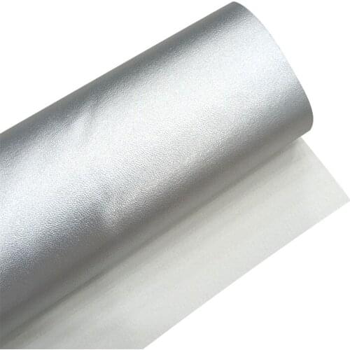 135x30cm Plain Design Soft Metallic Gold/Silver/Pink PU Leatherette Fabric Sheet for Making Garment/Craft/Stitching/Cover/Bag