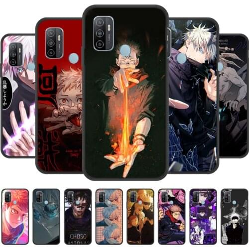 Soft Silicone Case For OPPO A72 A73 A71 A5S A59 A53 A52 A3S A39 A57 A37 A3 A93 A94 Phone Case Back Cover Jujutsu Kaisen Anime