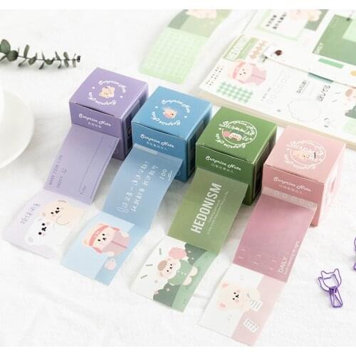 Cute Stationary Memo Pads Can Tear Sticky Notes School Office Stationery Supplies Gift for kid Creative