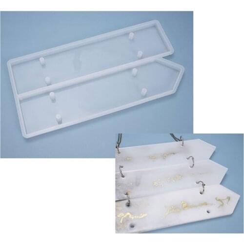 Resin Crystal Epoxy Door Number Plate Indicator Signs Welcomes Hanging Tags Mold MXME