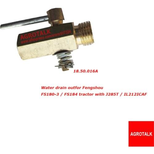 Fuel drain out for Fengshou FS180-3 / FS184 tractor with J285T / IL212ICAF, part number: 18.50.016A