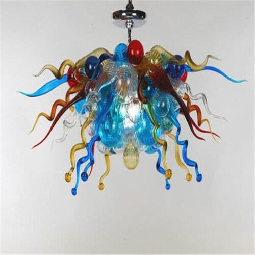 Turkish Style Hand Blown Murano Glass Colorful LED Chandeliers