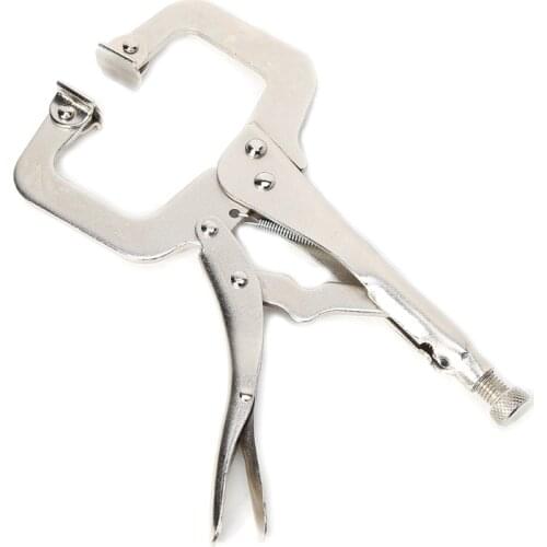 6"/9"/11" C Clamp Vise Grip Welding Locking Quick Pliers Round Wood Locator Clips