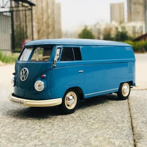 1:24 Volkswagen 1972 T2 1963 T1 Alloy Bus Car Model Diecasts & Toy Metal Vehicles Car Model Simulation Collection Childrens Gift