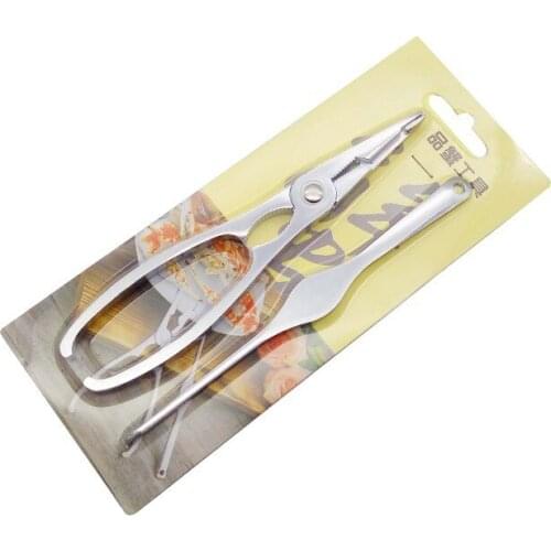 100Set 2Pcs/set Stainless Steel Seafood Cracker Pick Set For Crab Lobster Fork Useful Utensils Home Kitchen Seafood Cooking Tool