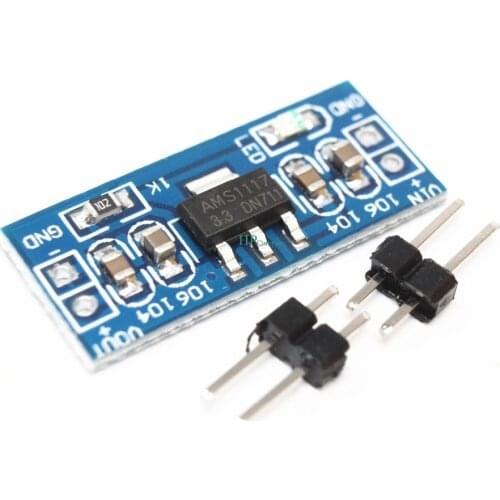3PCS 3.3V DC Power module AMS1117-3.3V with power indicator (red) 2.5cm*1.1cm