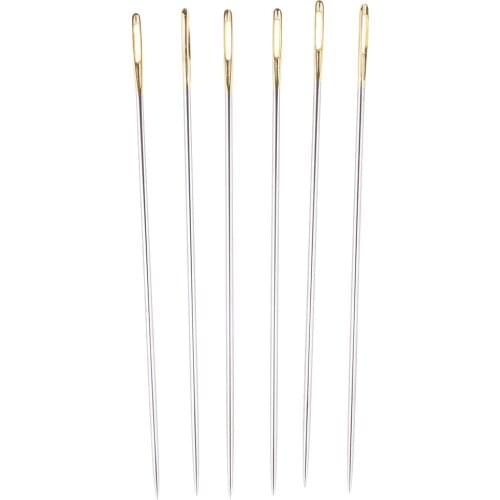 6 Pieces Large Thick Needle Big Eye Embroidery Hand Sewing Yarn Wool Tapestry 69mm