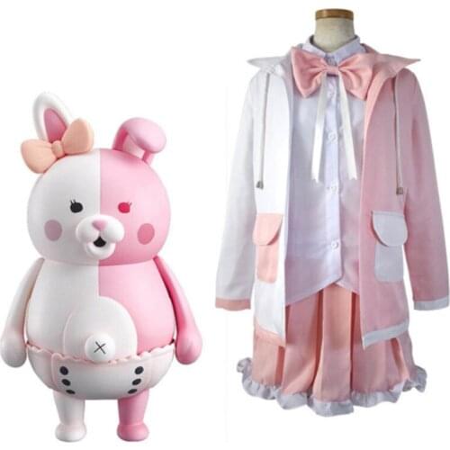 Anime Comic Danganronpa 2:Goodbye Despair Cosplay Costumes Monomi Cosplay Costume Uniforms clothes Cute Dresses Women Suit