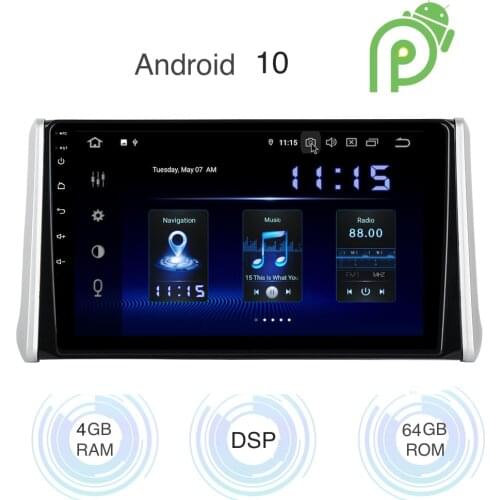 Dasaita Android 10 Car Radio GPS for Toyota RAV4 2018 2019 RAV 4 DSP HD IPS 4Gb+64Gb WIFI Bluetooth 5 Carplay Android Auto MAX10