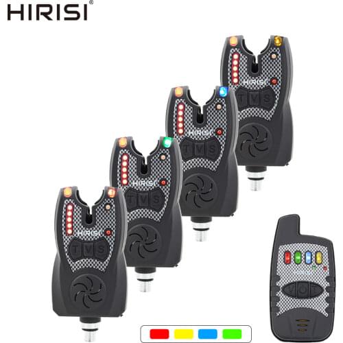 Wireless fishing bite alarm set with range test function 1+4 carp fishing alarm and receiver B1229