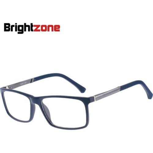 Brightzone High Quality Businessman Square Full Rim Rx Able Optical Frame Glasses Lunette Homme Oculos Sem Grau Brillen Men