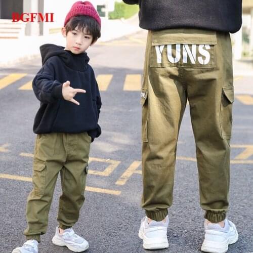 4-14 Years Boy Pants Korean Style Fashion Spring Autumn Cotton Sport Pants Enfant Garcon Kids Children Leisure Trousers
