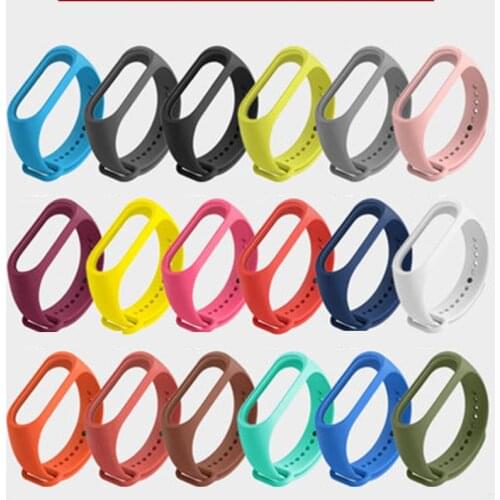 For Xiaomi Mi Band 4 Mi Band 3 Bracelet Smart Watch Black Replacement Strap For Mi Band Wristband Comfortable Silicone Strap