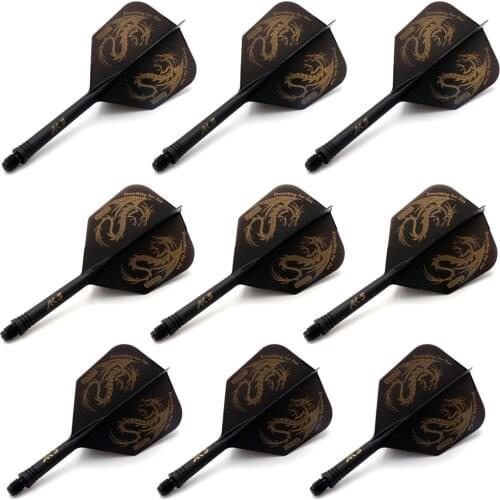 CUESOUL 3 Sets Integrated Dart Shaft and Flights,Dart Shaft Length 21mm/28mm/33mm