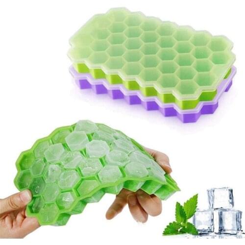 37/160 Grid Silicone Honeycomb Modeling Cake Chocolate Mold Ice Tray Cube Bee Honey Ice Maker Mold Kitchen Diy Baking Tools 20