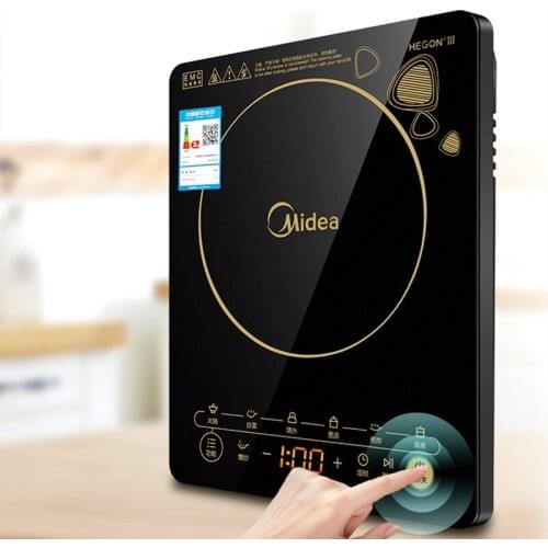 Midea Induction cooker set whole plate touch black crystal plate multifunctional high-power one-button stir-fry hot pot