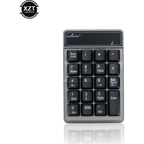 Mini Digital Keyboard 2.4G Wireless Keyboard USB Numeric Keypad 19 Keys Ultra Slim Number Pad for Compute PC Laptop for Mac