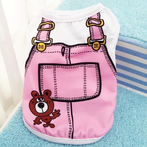 Fashion Pet Dog Clothes for Dogs Summer Soft Cotton Puppy Vest Clothing for Small Dogs Cat Chihuahua Yorkshire Shirt Pet T-shirt