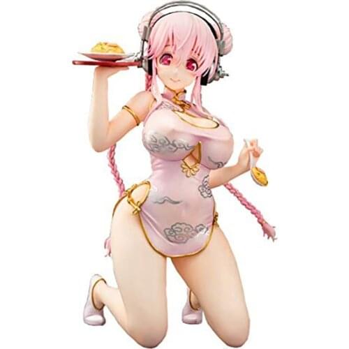 Nitro Super Sonic Emon Restaurant Super Sonico China Dress Ver. PVC Action Figure Anime Figure Sexy Girl Model Toys Gift