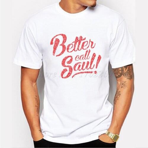 New Breaking Bad men short sleeve t shirt Better Call Saul letter printed male fashion casual tops hipster funny cool tee