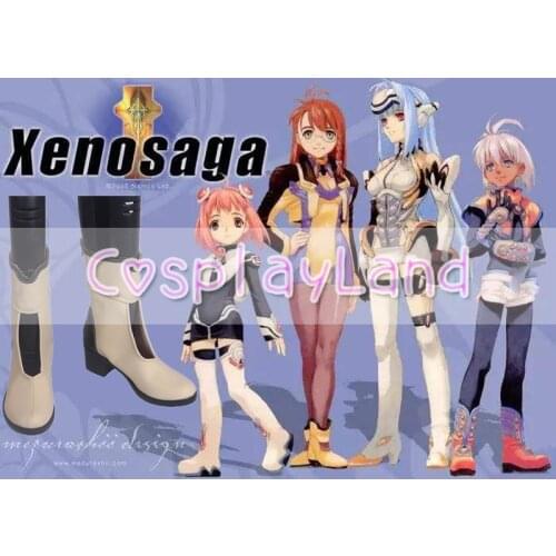 XenoSaga I Shion Uzuki Vector Cosplay Shoes Boots Cosplay Costume Accessories For Women Shoes Custom Made Halloween Party Shoes