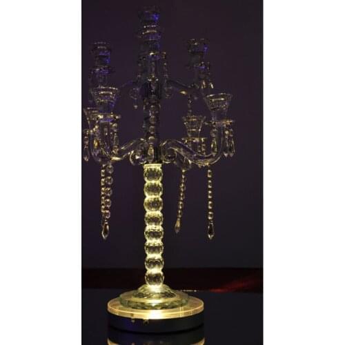 China Wholesale wedding centerpiece lighting Lithium battery operated remote controlled multi-colors 8"led party light base