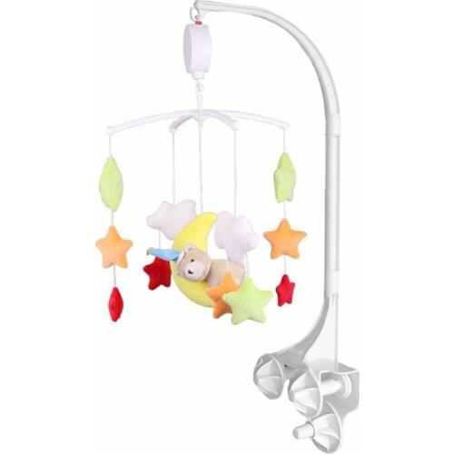 Baby Bed Hanging Rattles Toys Hanger DIY Hanging Baby Crib Mobile Bed Bell Toy Holder 360 Degree Rotate Arm Bracket Set