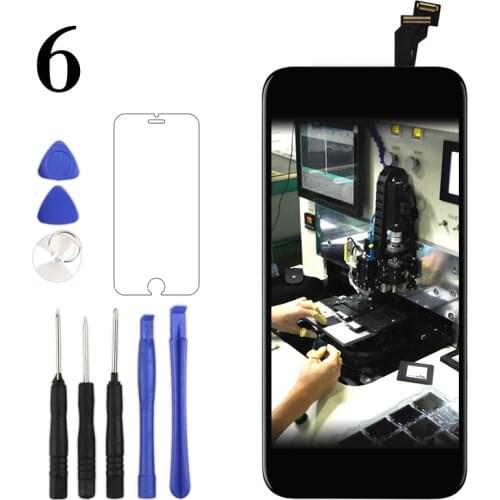 Premium version Screen For iPhone 6 LCD Display Digitizer Assembly No Dead Pixel Panel Phone Replacement Parts With Repair Tool