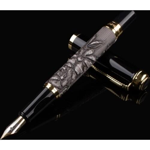 High Quality Metal Fountain Pen F nib ink Pens School & Office Supplies stationery Elegant Pens For writing Gift