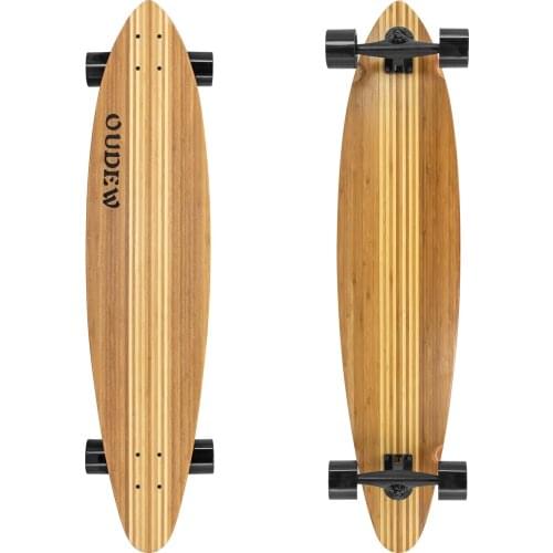 New Four-wheel Double Maple Skateboard For Adults children Teenagers Outdoor Sports Skateboard Deck Longboard Fishboard Pulley