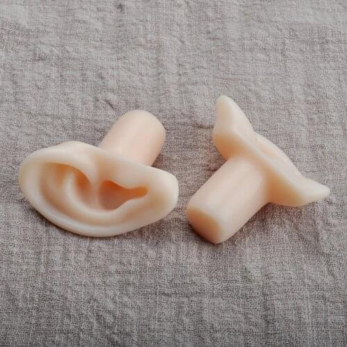 Ear picking teaching training silicone ear model simulation ear picking training tool