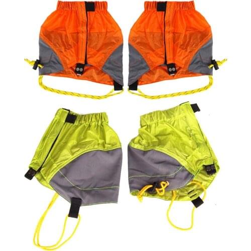 Outdoor Silicon Coated Nylon Snow Leg Gaiters Waterproof Ultralight Legging Protection Guard Shoes Boots Cover Leg Hiking Climb