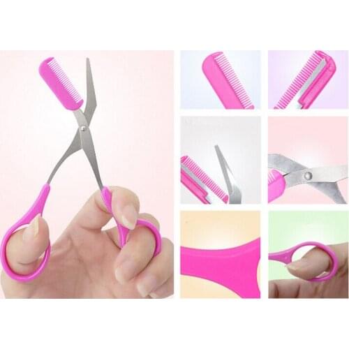 10pcs Fashion Eyebrow Razor Shaver Scissor Stencil Styles Template Shaping Shaper Tool Grooming DIY