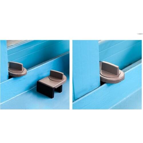 10 pieces Sliding Sash Stopper Cabinet Locks Straps Doors Security Anti-theft lock Window Door Baby Kids Child Safety Doors Lock