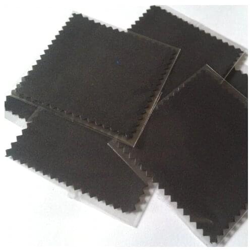 200pcs/Lots Micro Suede OPP Packing White Gray Black Silver Jewelry Polishing Cloth & Cleaning Clothes Custom Printed Logo