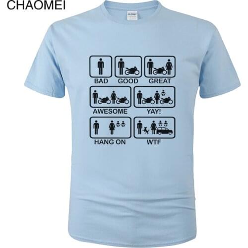 2019 Fashion Summer Funny Motorbike T Shirt Men Women Cotton Short Sleeves Print T-Shirt Unisex Tops Cool Tees C11