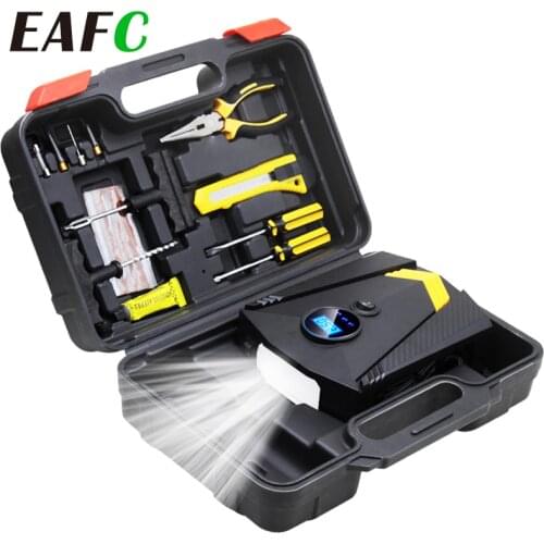 Tyre Compressor with Accessories Cordless Air Pump High Pressure Compressor Full Sets with Box Air Pump for Car Auto