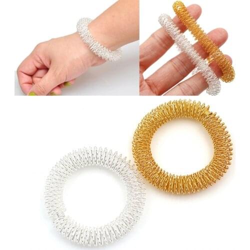 Hot Sale Wrist Hand Acupuncture Bracelet Men Women Massage Ring Health Care Tool Wrists Relaxation Massager Face Lift Tool