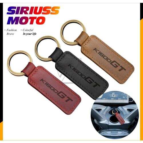 Motorcycle Cowhide Keychain Key Ring Case for BMW Motorrad K1600 K1600GT