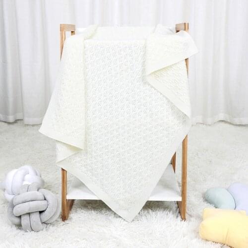 Baby Blanket Knitted Newborn Swaddle Wrap Blankets Super Soft Toddler Infant Bedding Quilt For Bed Sofa Basket Stroller Blankets