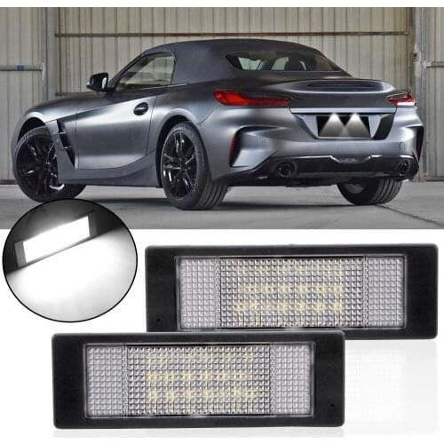 For BMW E81 E87 E63 E64 E89 Z4 F20 F21 24 LEDs Trunk Lamp Car LED License Number Plate Light Car Light Source 2pcs/lot