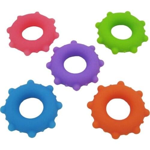 Fitness Hand Grip Trainer Forearm Strength Silicone Gripper O Shaped Gripping Ring Prevent Mouse Hand Massage Ring new